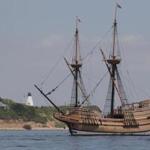 The Mayflower II made its return to Plymouth. 